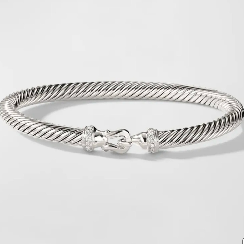 David Yurman Cable Buckle Bracelet 5MM with Diamonds